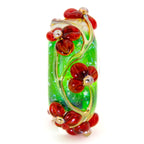 Elfbeads Poinsettia Flowertwig  glass Bead by The Alternative Bead. Your official Elfbeads Retailer from Germany