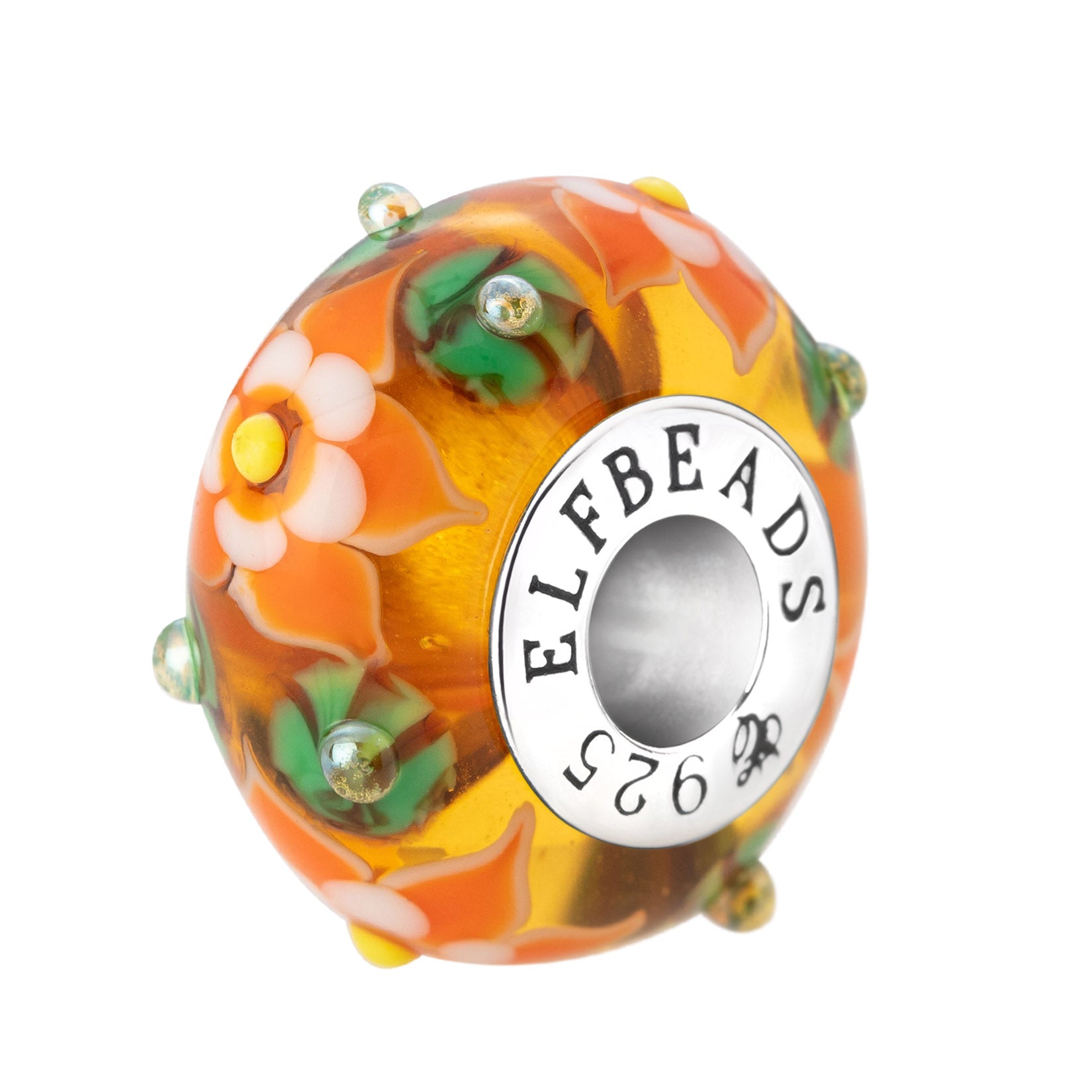 Elfbeads Pumpkin Blossom   Bead by The Alternative Bead. Your official Elfbeads Retailer from Germany