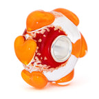 Elfbeads Pumpkin Hearts Starlight  glass Bead by The Alternative Bead. Your official Elfbeads Retailer from Germany