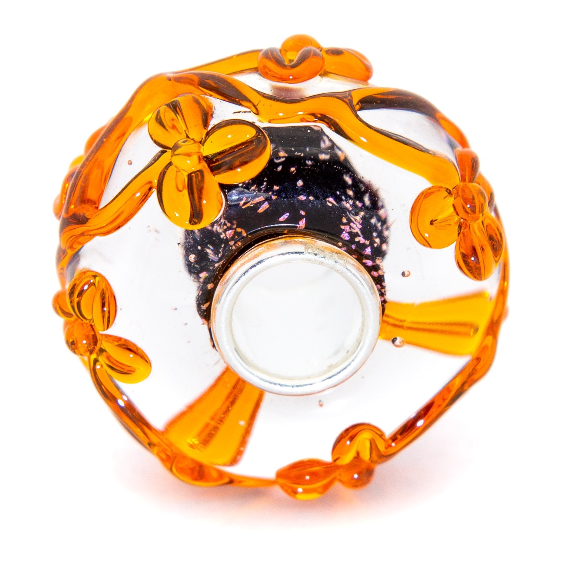 Elfbeads Pumpkin Magic Flowertwig  glass Bead by The Alternative Bead. Your official Elfbeads Retailer from Germany