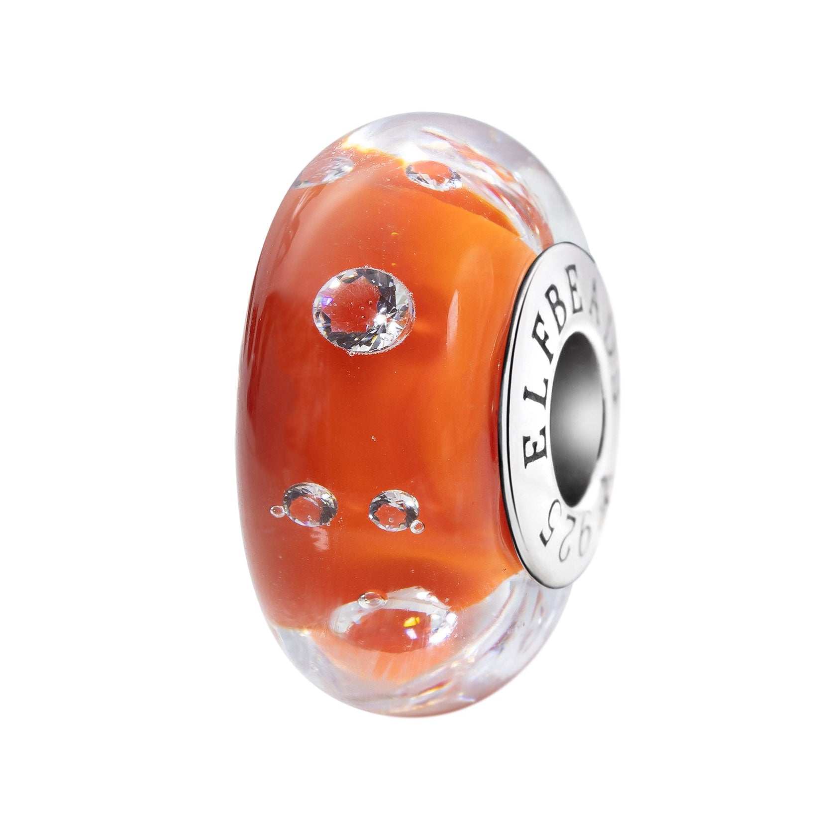 Elfbeads Pumpkin Monroe orange glass Bead by The Alternative Bead. Your official Elfbeads Retailer from Germany
