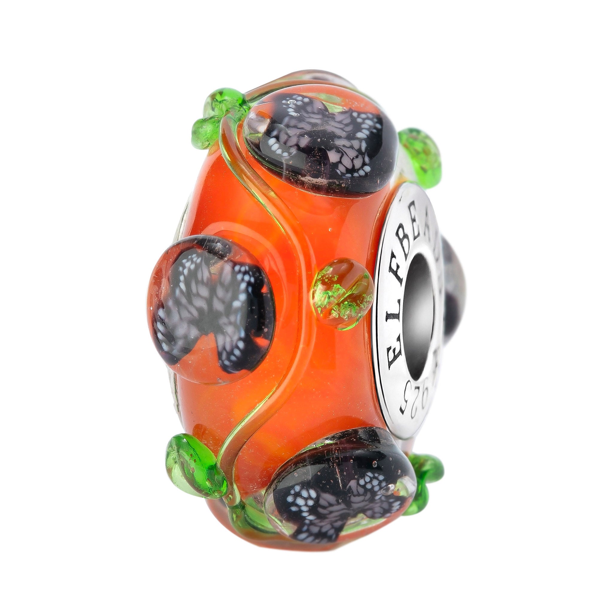 Elfbeads Pumpkin Lantern Butterfly orange glass Bead by The Alternative Bead. Your official Elfbeads Retailer from Germany