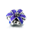 Aurora Charm Purple Dream Lily Charm silver; purple sterling-silver; enamel Bead by The Alternative Bead. Your official Aurora Charm Retailer from Germany