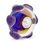 Elfbeads Purple Nebula Hearts  glass Bead by The Alternative Bead. Your official Elfbeads Retailer from Germany