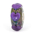 Elfbeads Purpleberry Oil Hearts  glass Bead by The Alternative Bead. Your official Elfbeads Retailer from Germany
