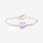 Praan Queen Heart Charm pink crystal Bead by The Alternative Bead. Your official Praan Retailer from Germany