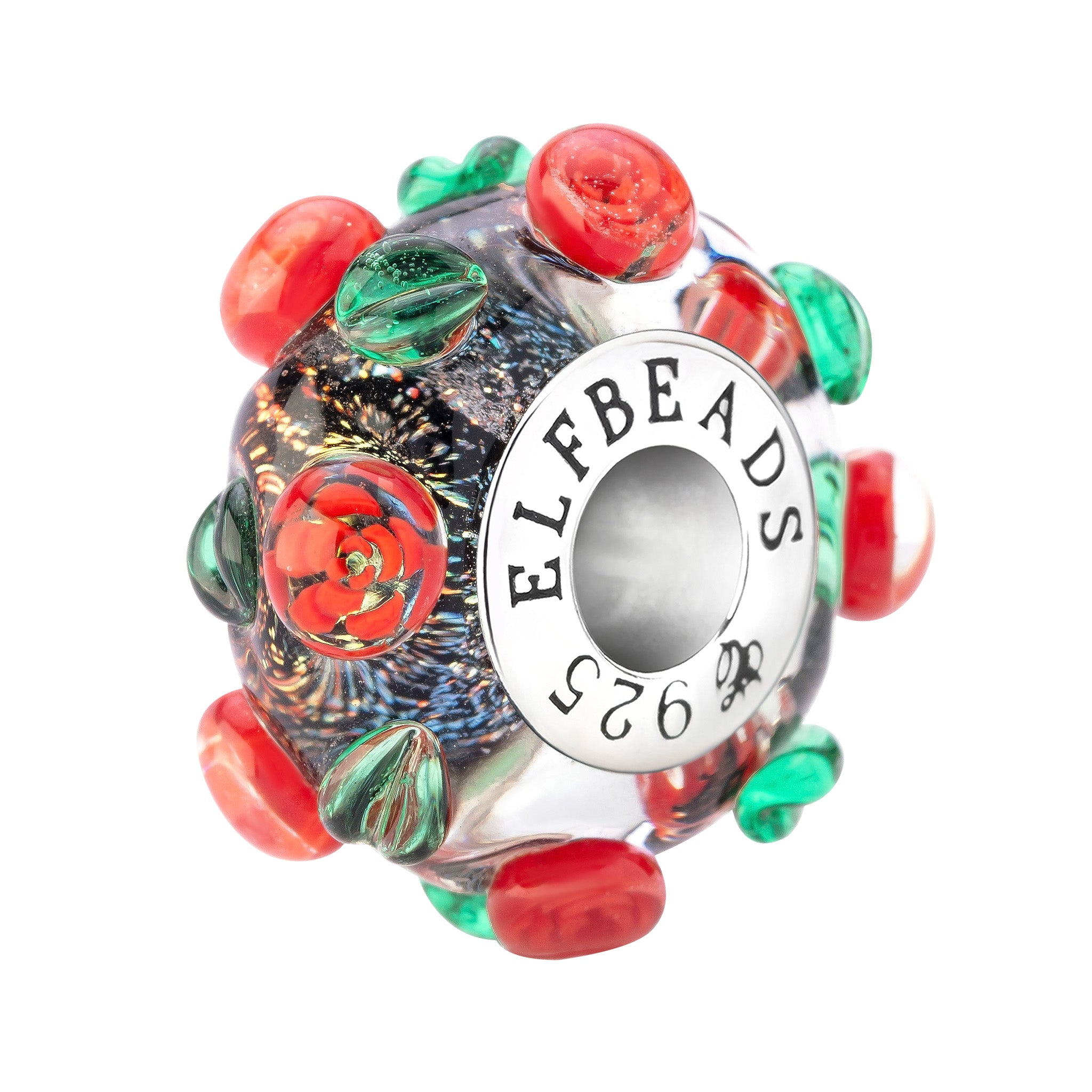 Elfbeads Queen's Rose Garden red glass Bead by The Alternative Bead. Your official Elfbeads Retailer from Germany