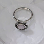 Pandora Sterling Silver Vintage Pink Opal Stackable Ring (190617POP) silver and pink sterling-silver Ring by The Alternative Bead. Your Jewelry Retailer from Germany