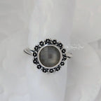 Pandora Sterling Silver Wanda's Garden II Ring with Grey Moonstone (190850MSG) silver and gray sterling-silver Ring by The Alternative Bead. Your Jewelry Retailer from Germany