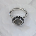 Pandora Sterling Silver Wanda's Garden II Ring with Grey Moonstone (190850MSG) silver and gray sterling-silver Ring by The Alternative Bead. Your Jewelry Retailer from Germany