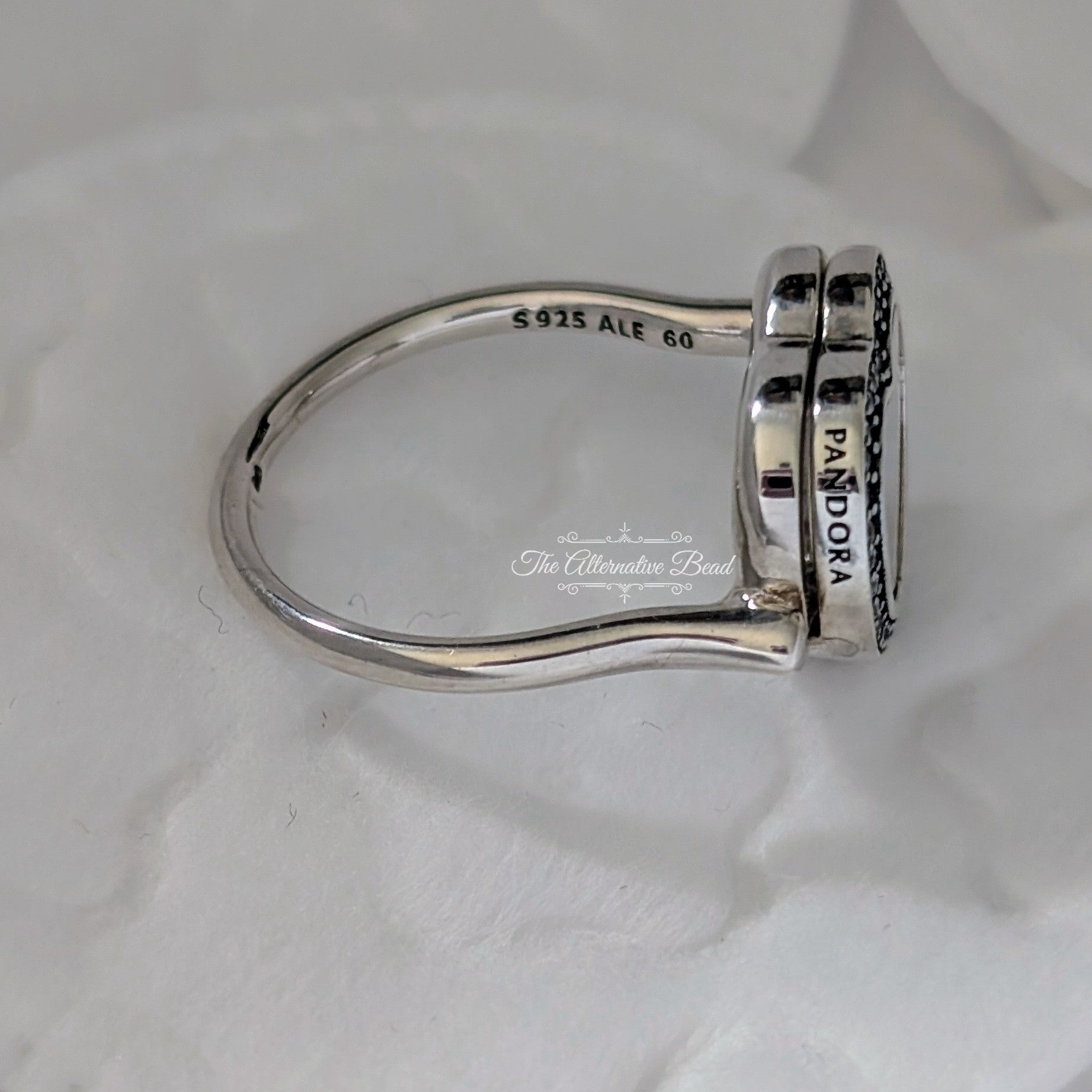 Pandora Heart Floating Locket Silver Ring with Clear Cubic Zirconia (197252CZ) silver sterling-silver Ring by The Alternative Bead. Your Jewelry Retailer from Germany