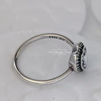 Pandora Sparkling Love Heart Halo Ring (190929CZ) silver sterling-silver Ring by The Alternative Bead. Your Jewelry Retailer from Germany