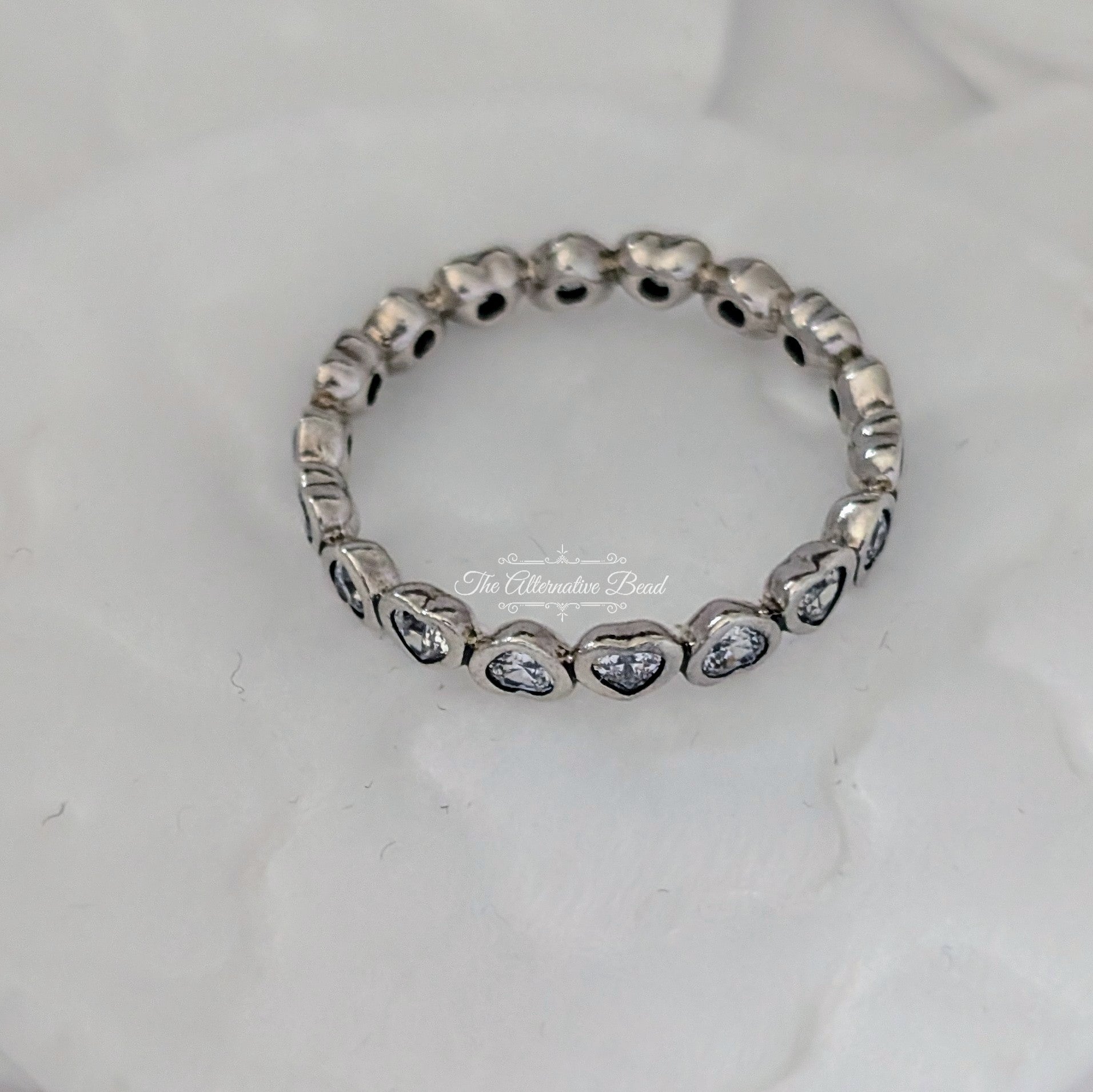 Pandora Heart Silver Ring with Cubic Zirconia (190897CZ) silver sterling-silver Ring by The Alternative Bead. Your Jewelry Retailer from Germany