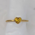 Pandora Yellow Stone Heart Ring (167089CSY) gold and yellow gold Ring by The Alternative Bead. Your Jewelry Retailer from Germany