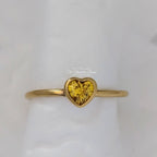 Pandora Yellow Stone Heart Ring (167089CSY) gold and yellow gold Ring by The Alternative Bead. Your Jewelry Retailer from Germany