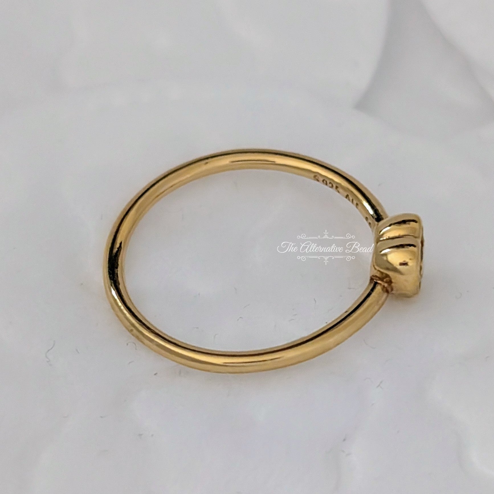 Pandora Yellow Stone Heart Ring (167089CSY) gold and yellow gold Ring by The Alternative Bead. Your Jewelry Retailer from Germany