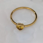 Pandora Yellow Stone Heart Ring (167089CSY) gold and yellow gold Ring by The Alternative Bead. Your Jewelry Retailer from Germany