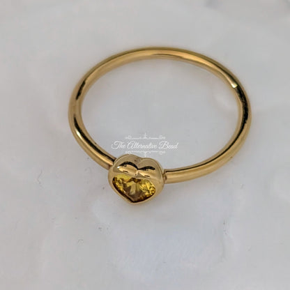 Shine Radiant Heart Ring