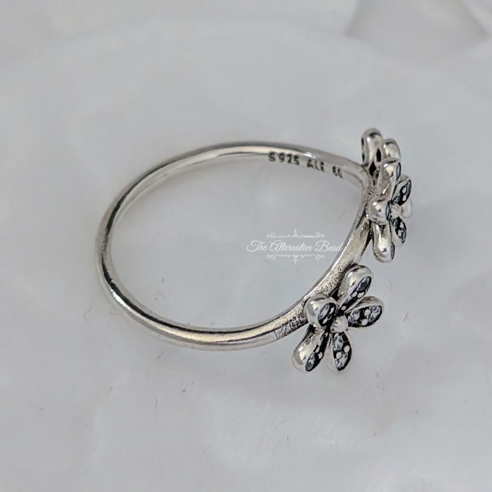 Pandora Dazzling Daisies Triple Ring (190933CZ) silver sterling-silver Ring by The Alternative Bead. Your Jewelry Retailer from Germany