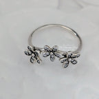 Pandora Dazzling Daisies Triple Ring (190933CZ) silver sterling-silver Ring by The Alternative Bead. Your Jewelry Retailer from Germany