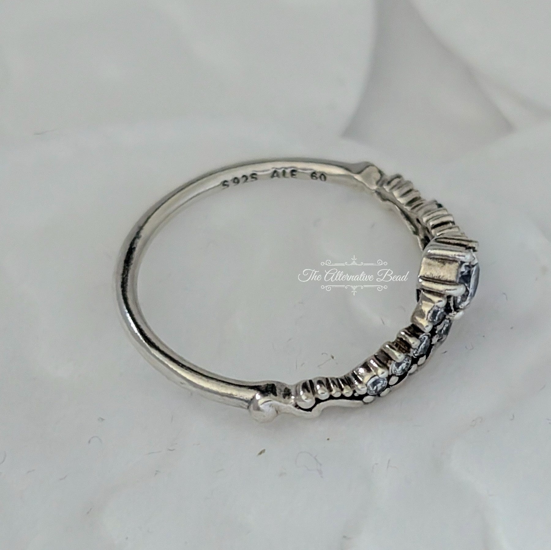 Pandora Fairy Tale Tiara Wishbone Ring (196226CZ) silver sterling-silver Ring by The Alternative Bead. Your Jewelry Retailer from Germany