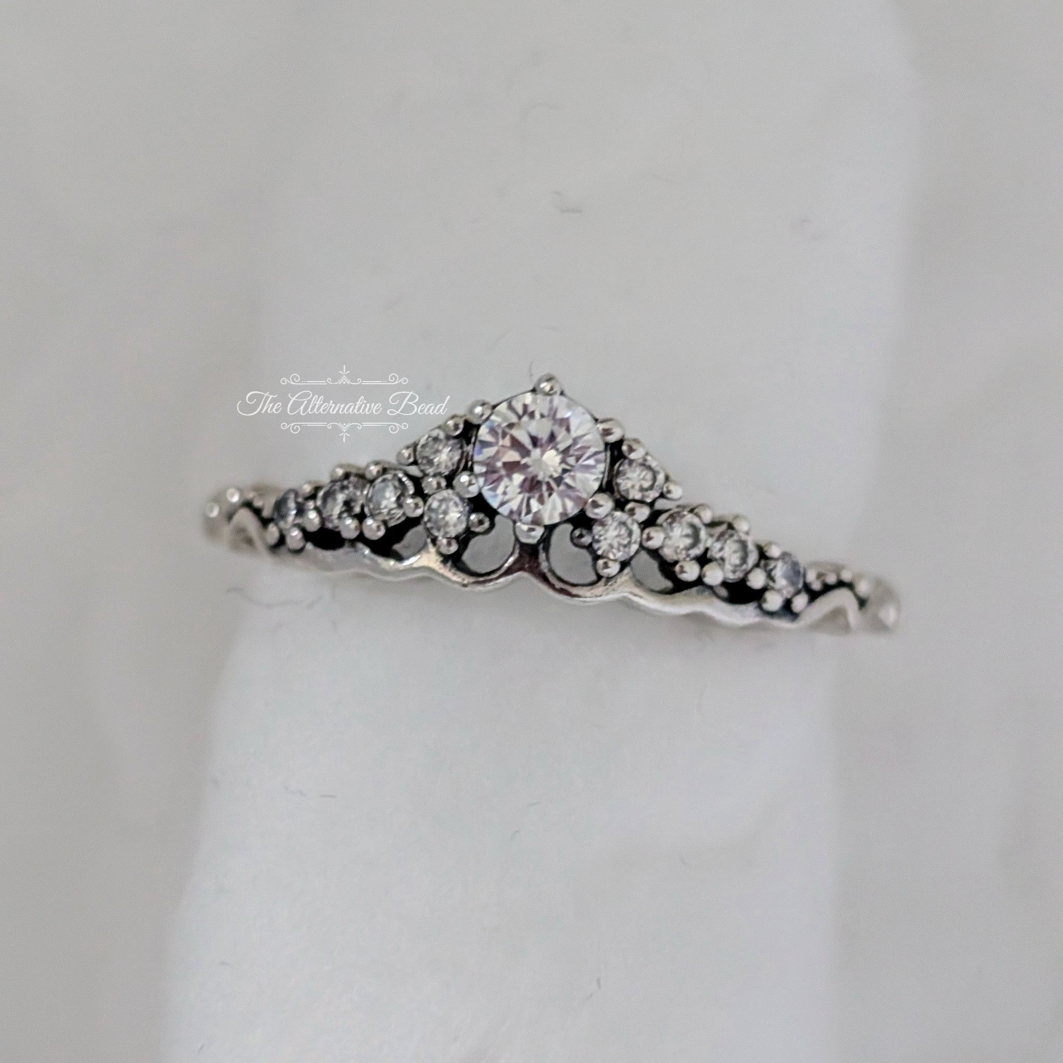 Pandora Fairy Tale Tiara Wishbone Ring (196226CZ) silver sterling-silver Ring by The Alternative Bead. Your Jewelry Retailer from Germany