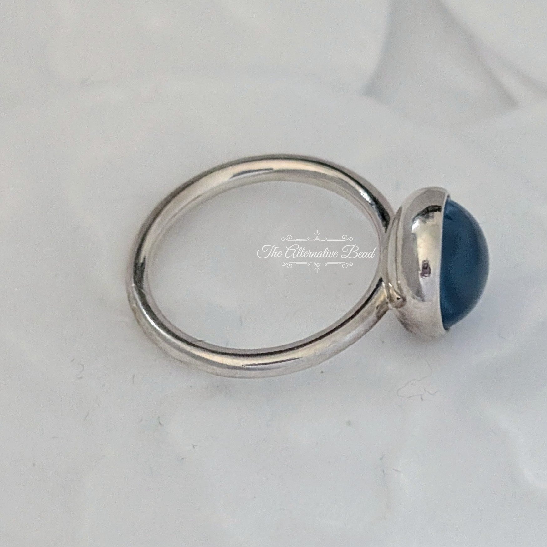 Pandora Silver ring with aqua blue crystal (190982NAB) silver and blue sterling-silver Ring by The Alternative Bead. Your Jewelry Retailer from Germany