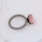 Pandora Silver Ring Treated Pink Shell (190843PS) silver and pink sterling-silver Ring by The Alternative Bead. Your Jewelry Retailer from Germany