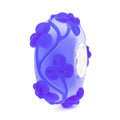 Elfbeads Radiant Blue Flowertwig Frost  glass Bead by The Alternative Bead. Your official Elfbeads Retailer from Germany