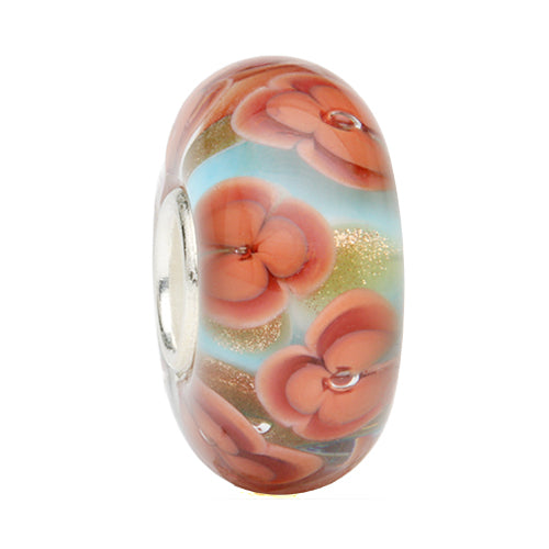  Ogerbeads Sky Red Poppy Flowers – LIMITED Bead by The Alternative Bead Limited Edition