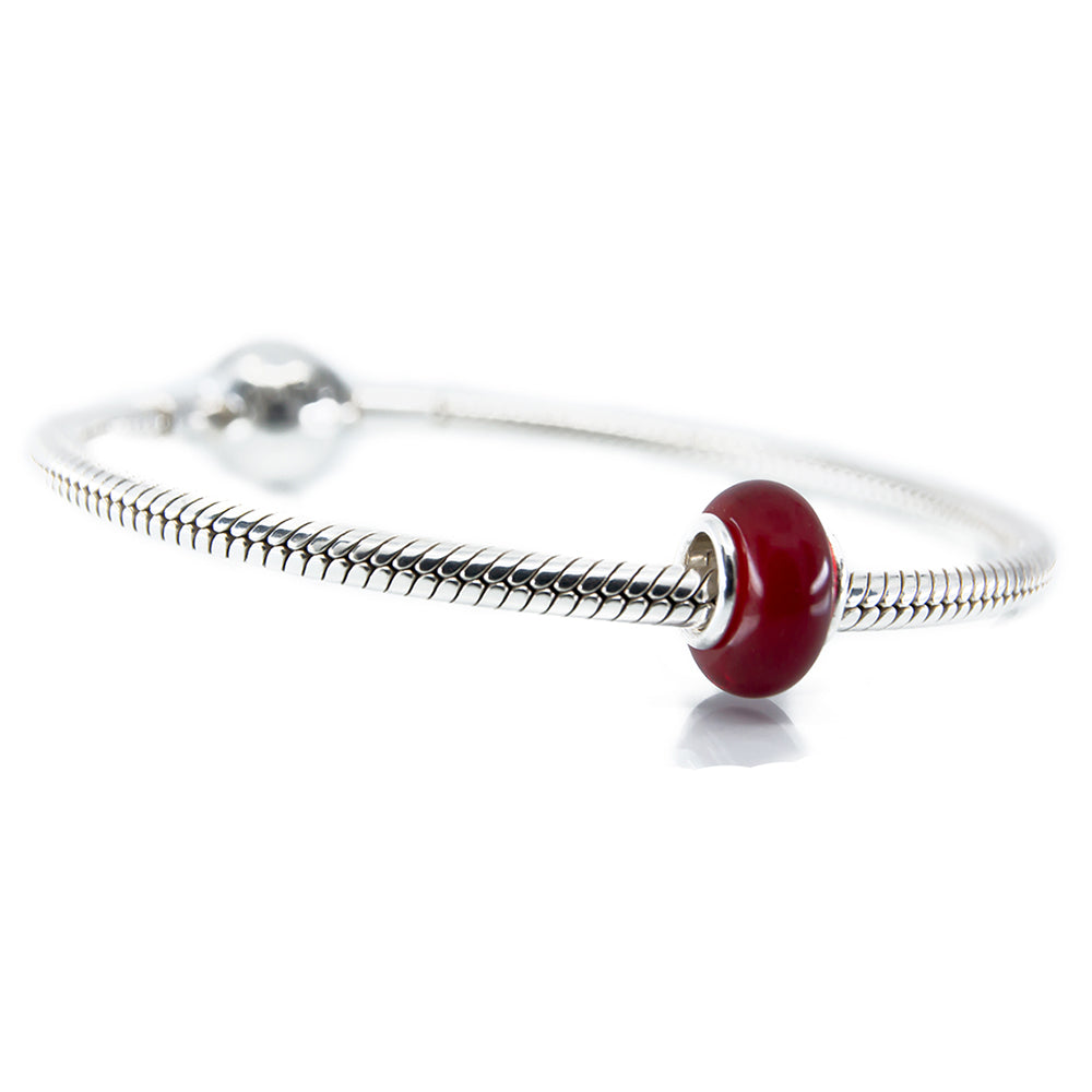 Aurora Charm Cherry Red Glass Spacer red glass Spacer by The Alternative Bead. Your official Aurora Charm Retailer from Germany