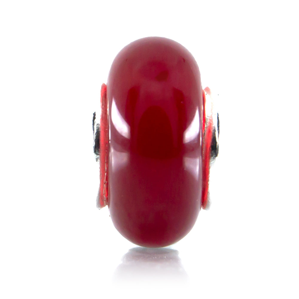 Aurora Charm Cherry Red Glass Spacer red glass Spacer by The Alternative Bead. Your official Aurora Charm Retailer from Germany
