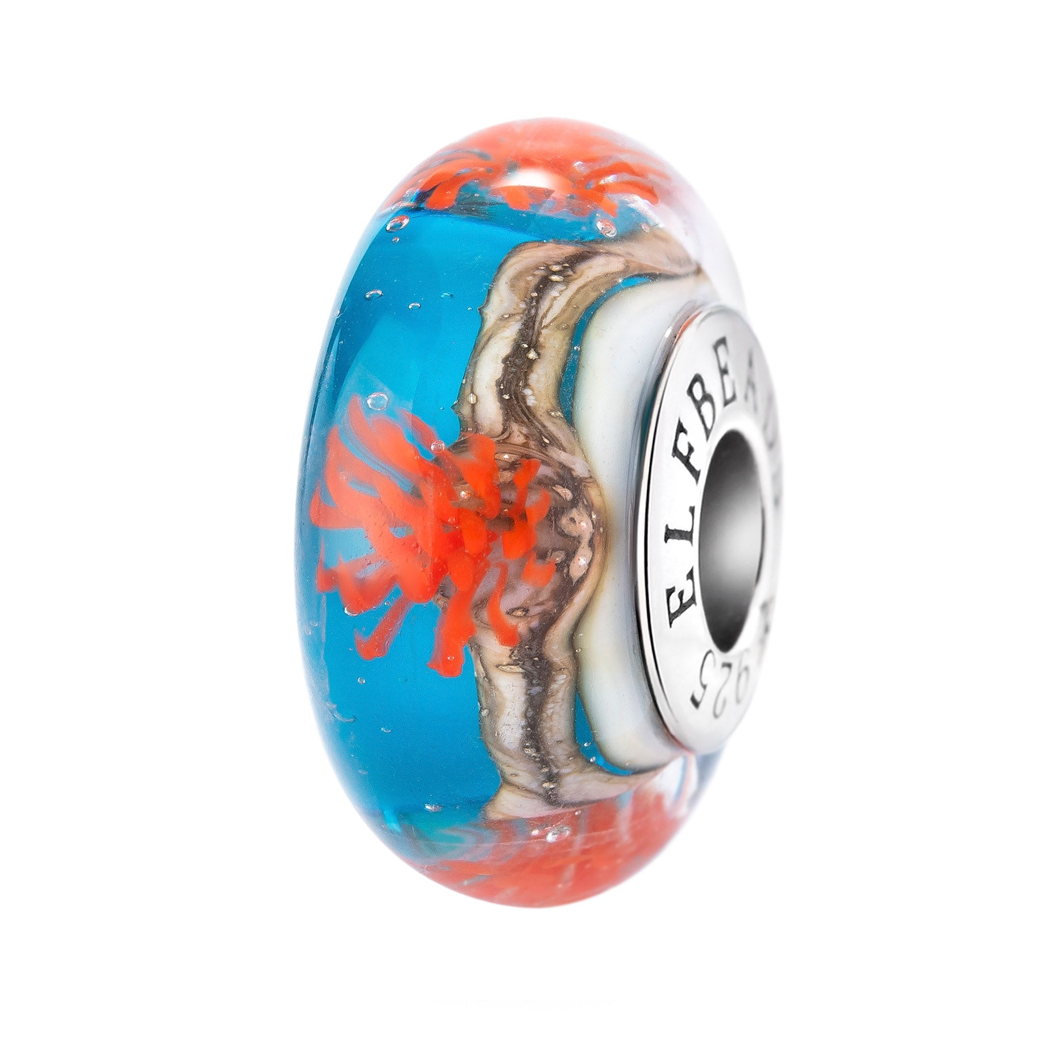 Elfbeads Reeflight Garden blue; red glass Bead by The Alternative Bead. Your official Elfbeads Retailer from Germany
