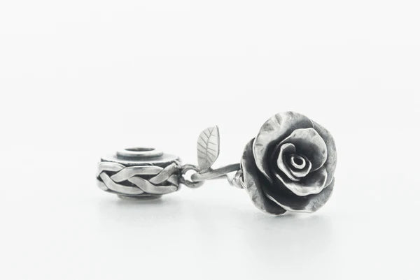 VIP-CHARMS Charm Bead Incredible Rose silver sterling-silver Dangle by The Alternative Bead. Your official VIP-CHARMS Retailer from Germany