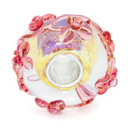 Elfbeads Romantic Lilac Peach Flowertwig pink glass Bead by The Alternative Bead. Your official Elfbeads Retailer from Germany