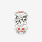 Praan Rose Pumpkin silver; orange sterling-silver Bead by The Alternative Bead. Your official Praan Retailer from Germany