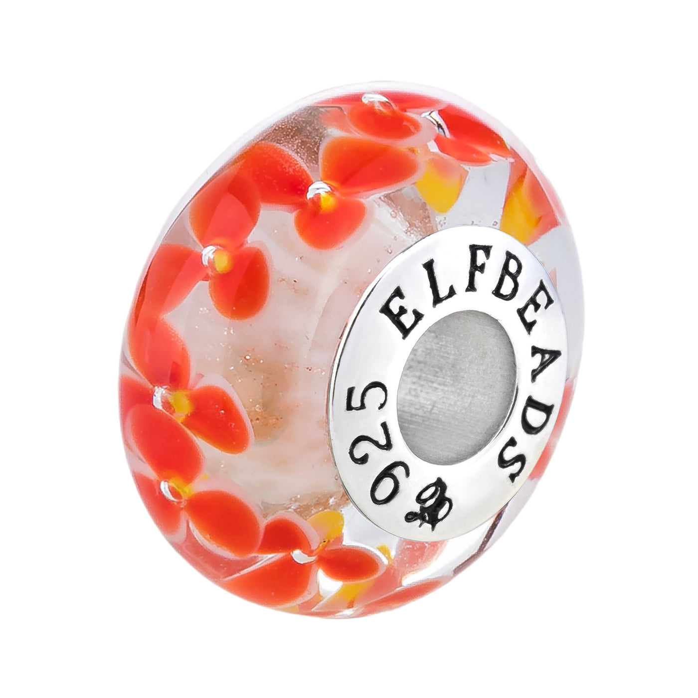 Elfbeads Rose Petals Snow   Bead by The Alternative Bead. Your official Elfbeads Retailer from Germany