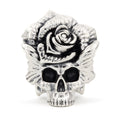 Elfbeads Rose Skull silver sterling-silver Bead by The Alternative Bead. Your official Elfbeads Retailer from Germany