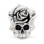 Elfbeads Rose Skull silver sterling-silver Bead by The Alternative Bead. Your official Elfbeads Retailer from Germany