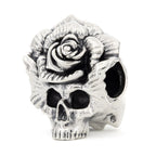 Elfbeads Rose Skull silver sterling-silver Bead by The Alternative Bead. Your official Elfbeads Retailer from Germany