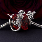 Elfbeads Rose Skull Flowerhugs silver sterling-silver Bead by The Alternative Bead. Your official Elfbeads Retailer from Germany