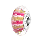 Elfbeads Rose Lane Fractal pink; white; gold glass Bead by The Alternative Bead. Your official Elfbeads Retailer from Germany