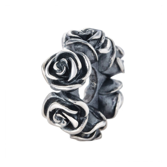 Silver Elfbeads Roses V2 Spacer by The Alternative Bead 