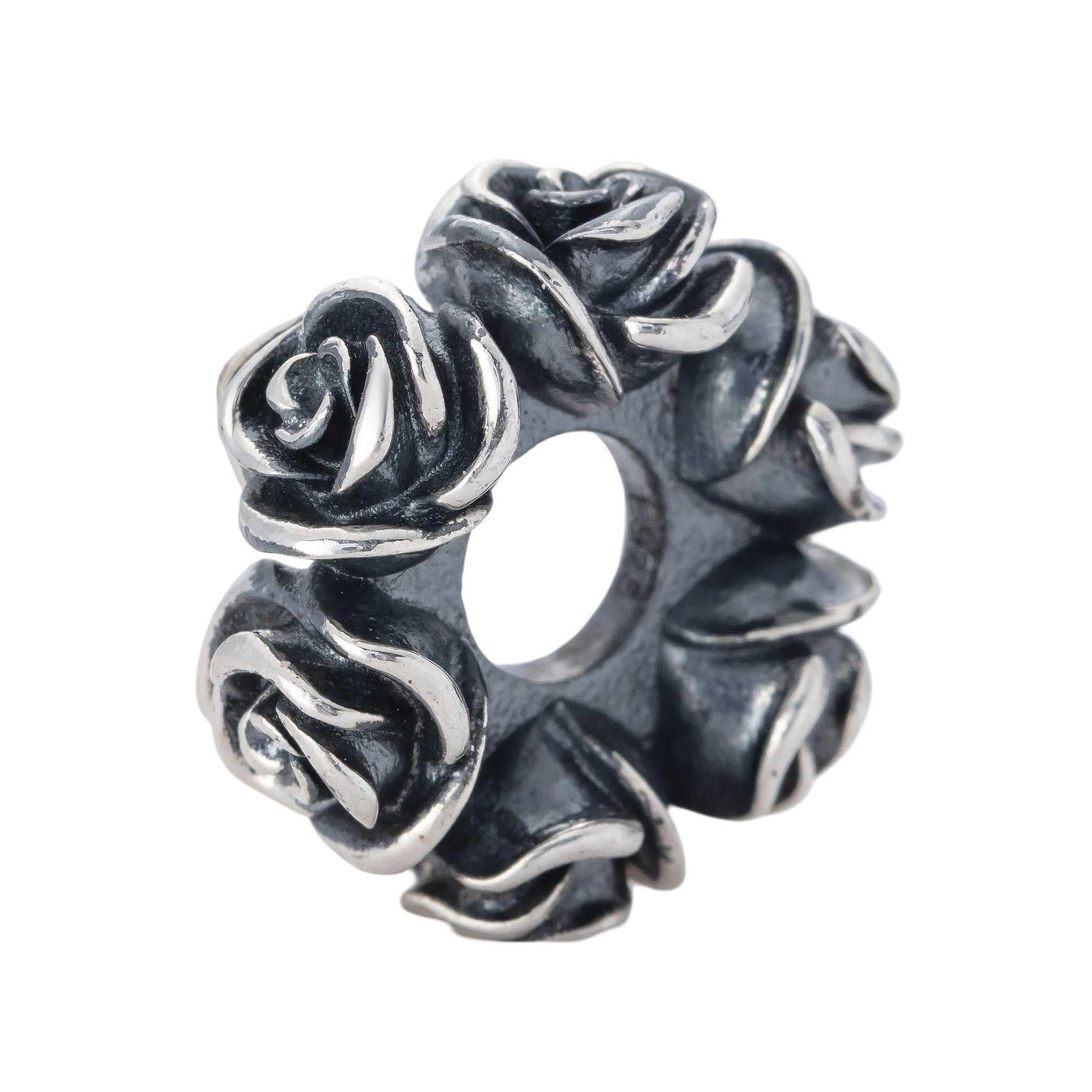 Silver Elfbeads Roses V2 Spacer by The Alternative Bead 