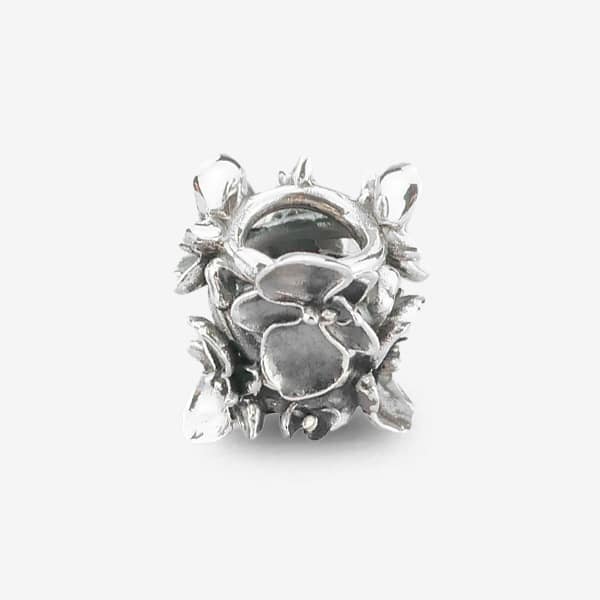 Praan Royal Orchid Charm silver sterling-silver Bead by The Alternative Bead. Your official Praan Retailer from Germany