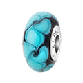 Elfbeads Royal Blue Swirlstone blue glass Bead by The Alternative Bead. Your official Elfbeads Retailer from Germany