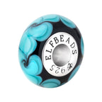 Elfbeads Royal Blue Swirlstone blue glass Bead by The Alternative Bead. Your official Elfbeads Retailer from Germany