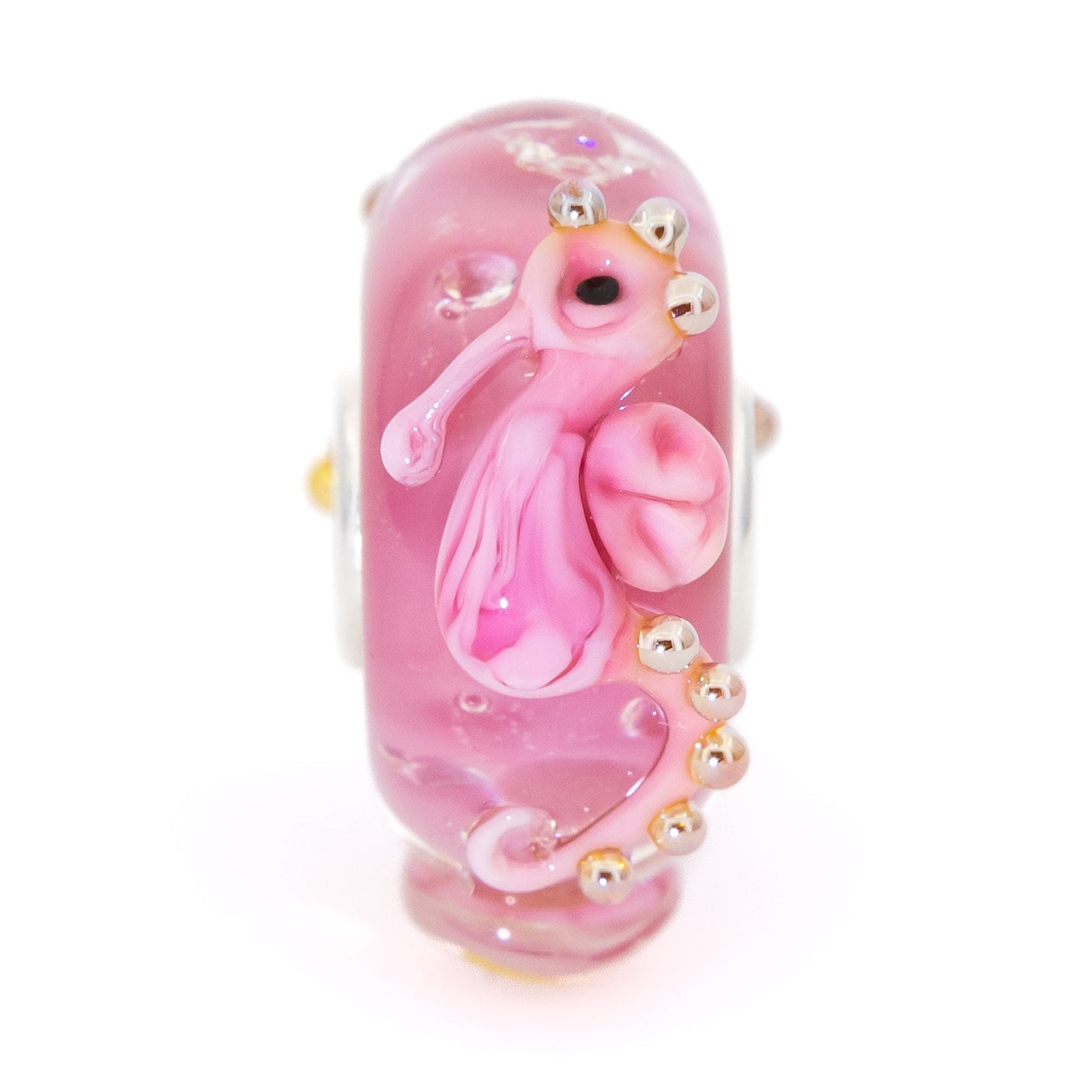  Elfbeads Royal Pink Seahorse Charm by The Alternative Bead 