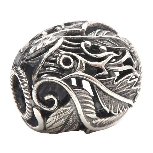 Ogerbeads Dancing Leafs Barrel silver sterling-silver Bead by The Alternative Bead. Your official Ogerbeads Retailer from Germany
