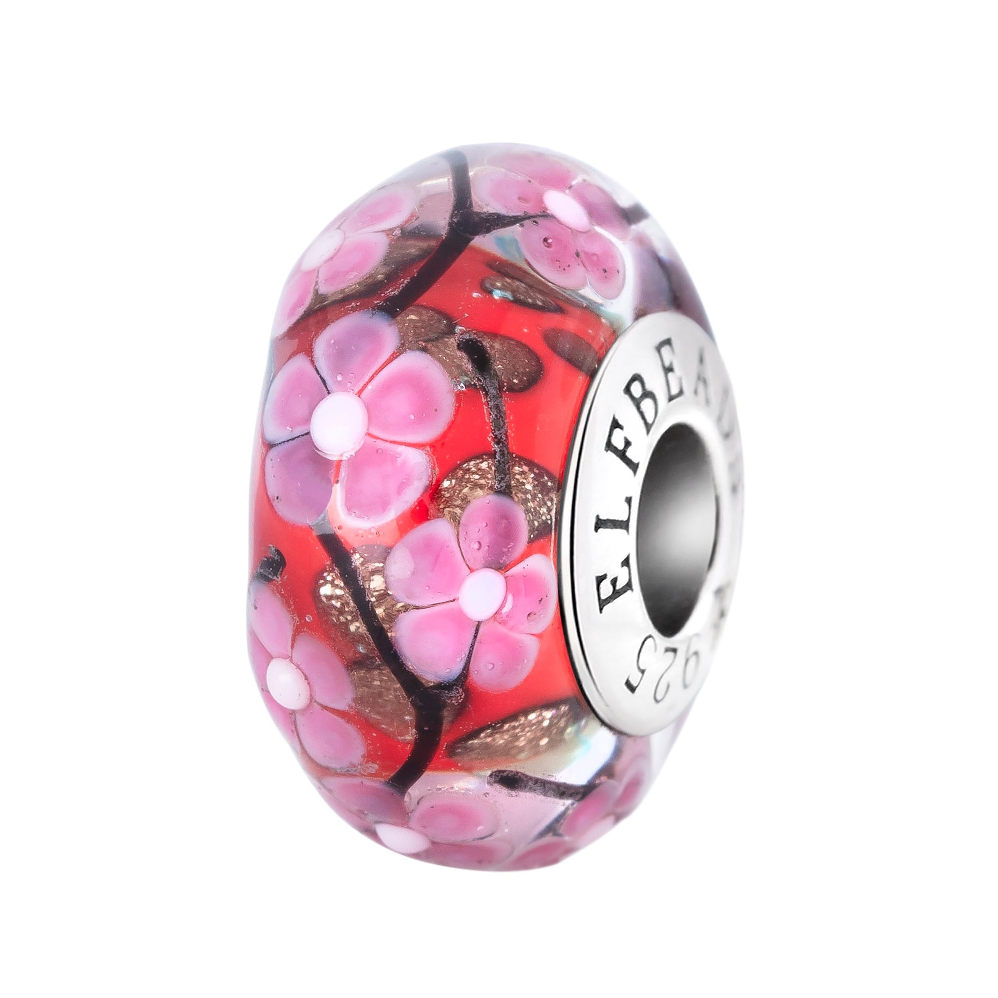 Elfbeads Sakura Forbidden Romance silver glass Bead by The Alternative Bead. Your official Elfbeads Retailer from Germany